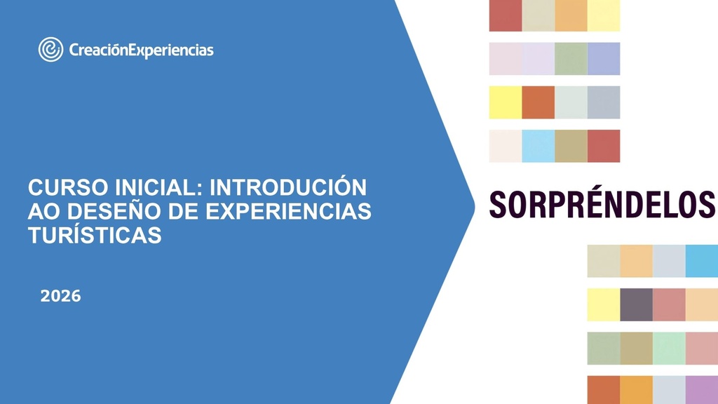 TERRAS DE SANTIAGO - Curso inicial. Introdución ao deseño de experiencias turísticas